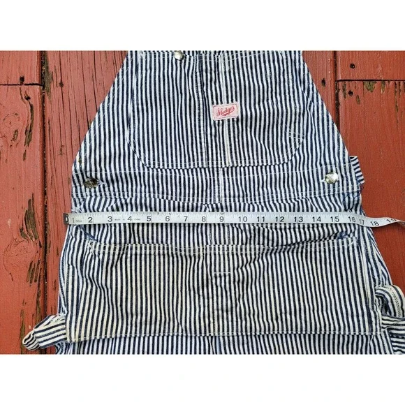 Vintage Sledge’s Hickory Striped Overalls Workwear 1950s Sanforized 60s Railroad